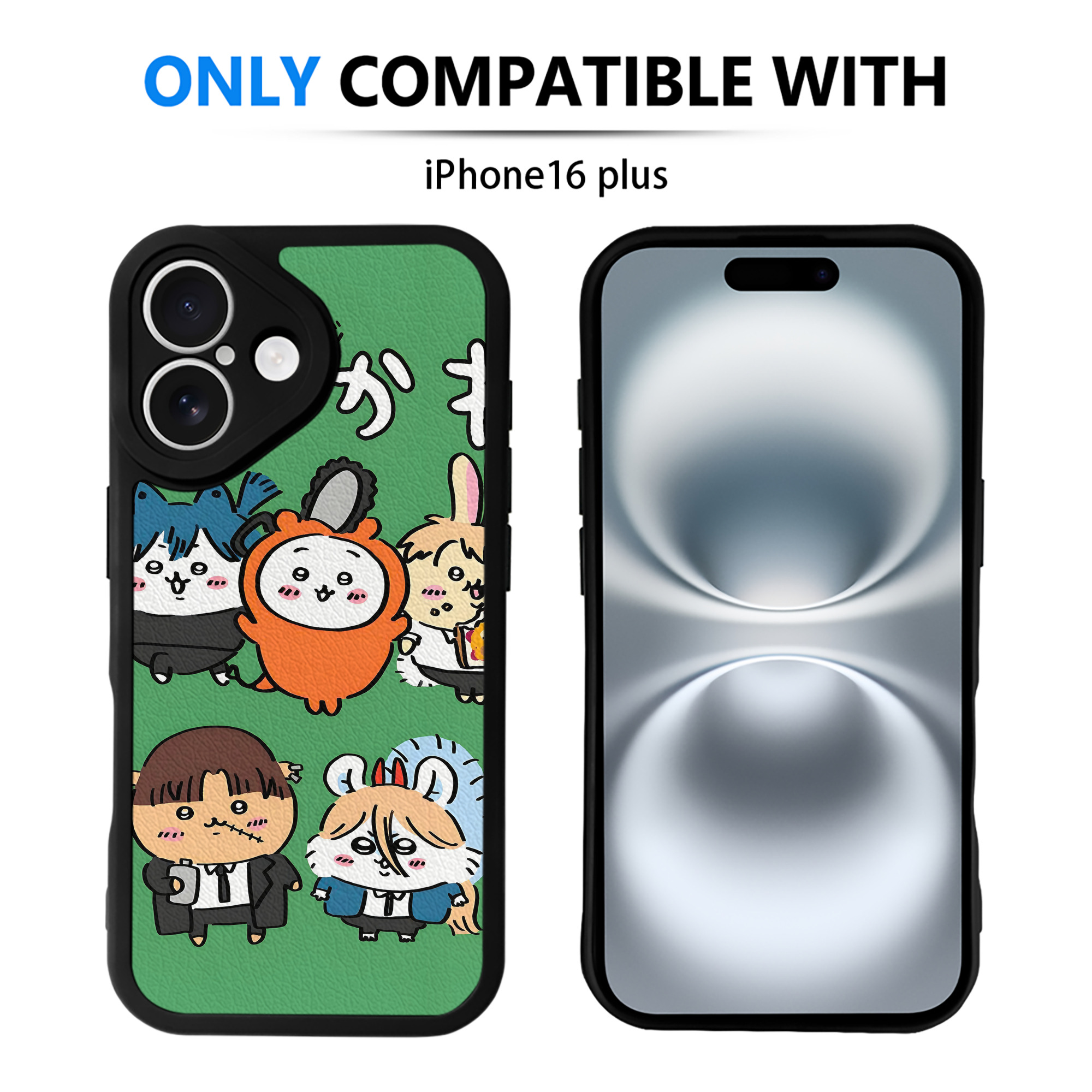 （画像用） ちいかわ Chii-kawa 【iPhone 16シリーズ対応】シリコンスマホケース（レザー調） 材質：シリコン